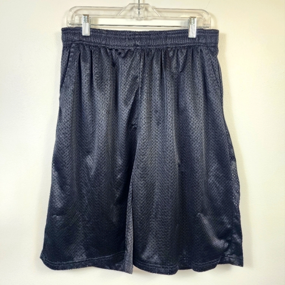 Hill Men's Black Athletic Basketball Jersey Shorts, sz XL